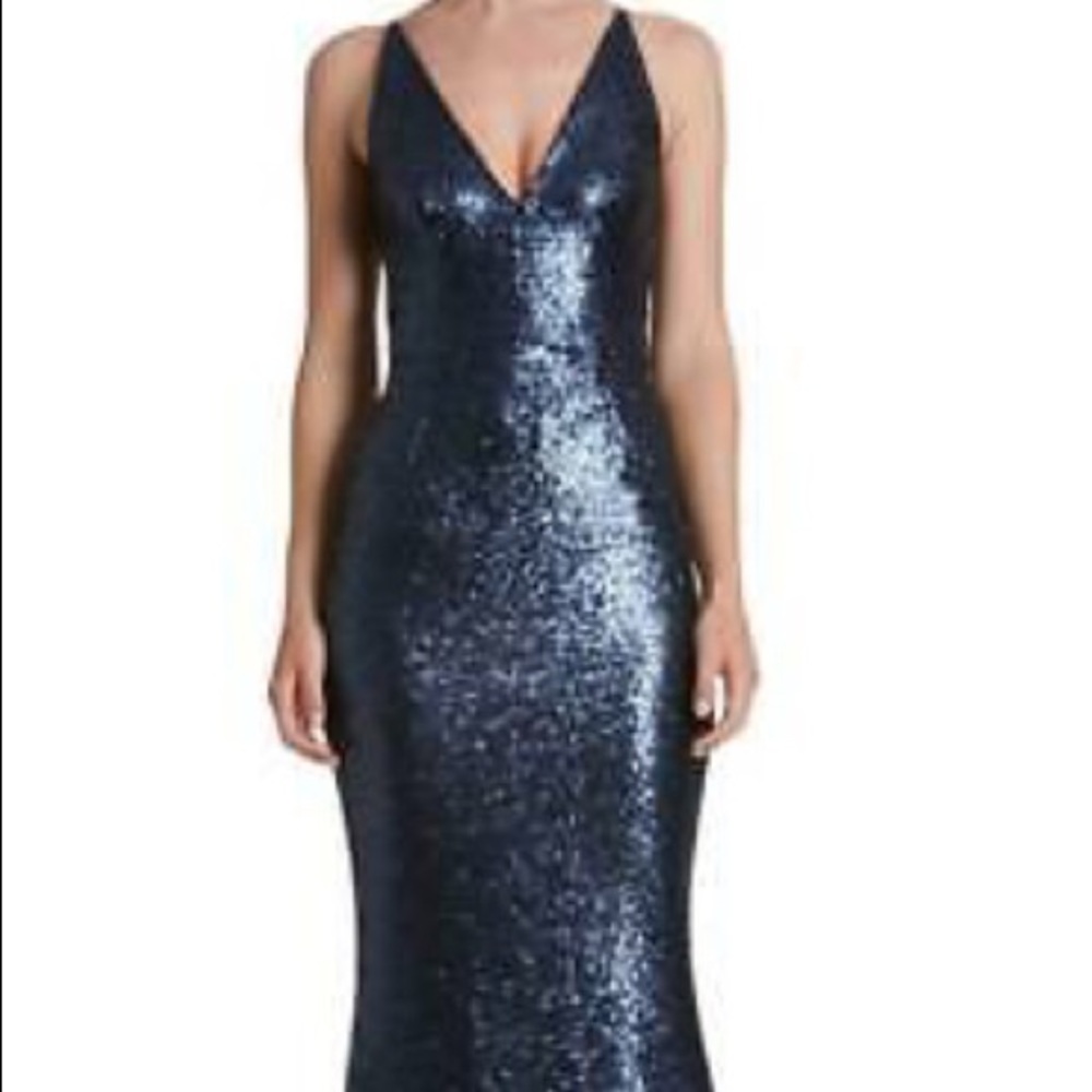 Dress the population sequin Harper dress.